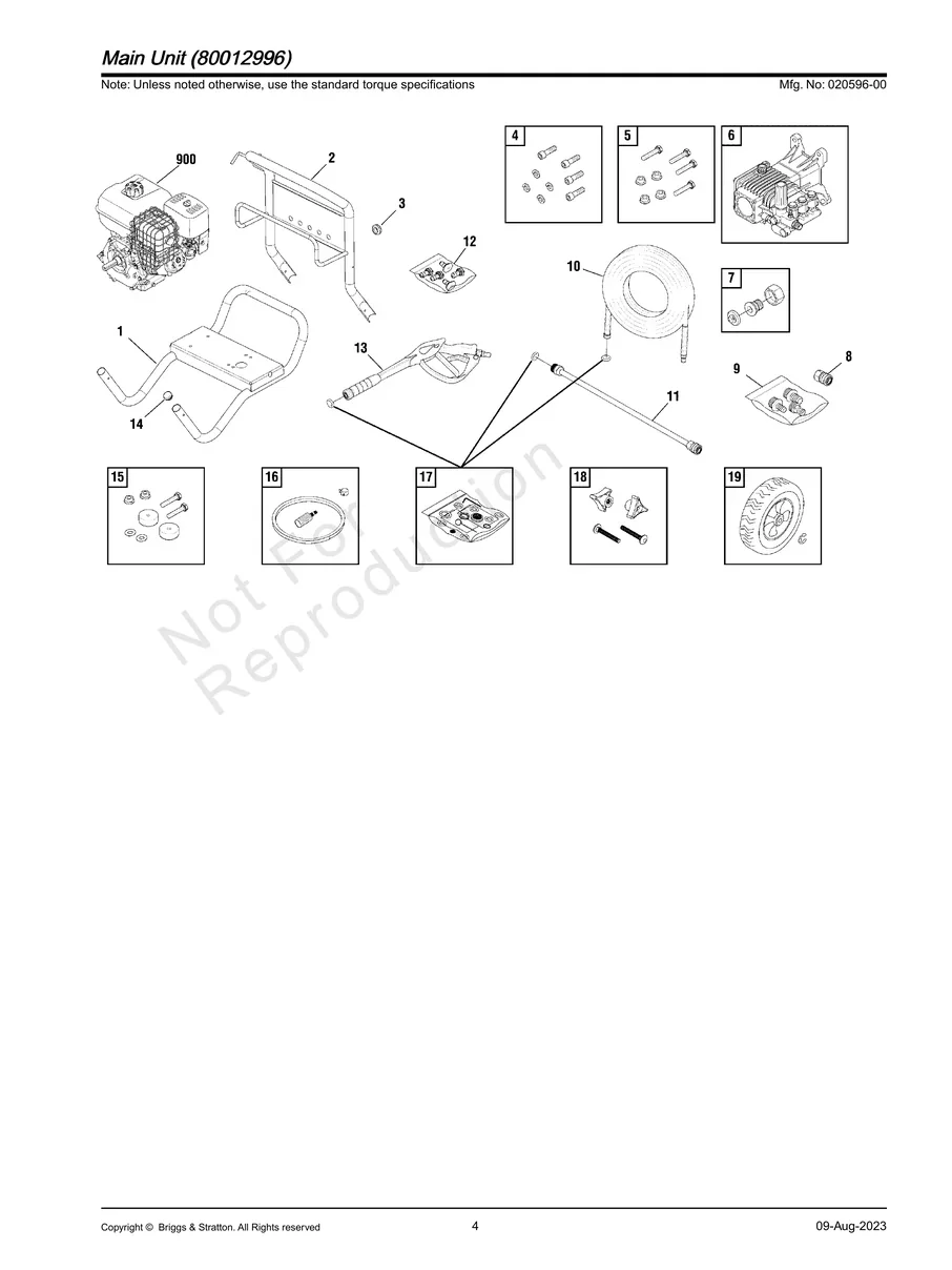 BRIGGS AND STRATTON, 020596-00, IPL.4